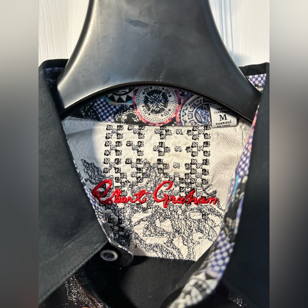 Robert Graham Button Down - Black - Medium - image 6